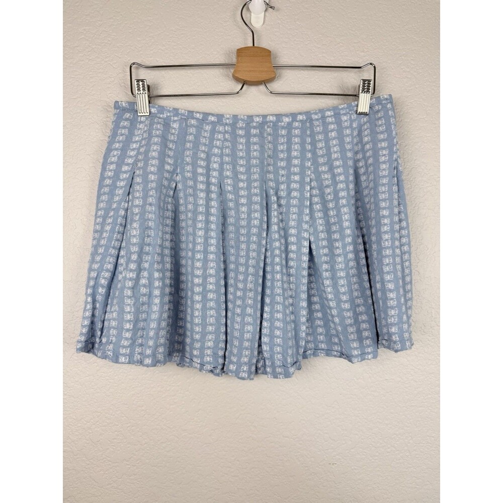 Urban Outfitters Women's Cecile Pleated Mini Skirt Butterfly Print Size L